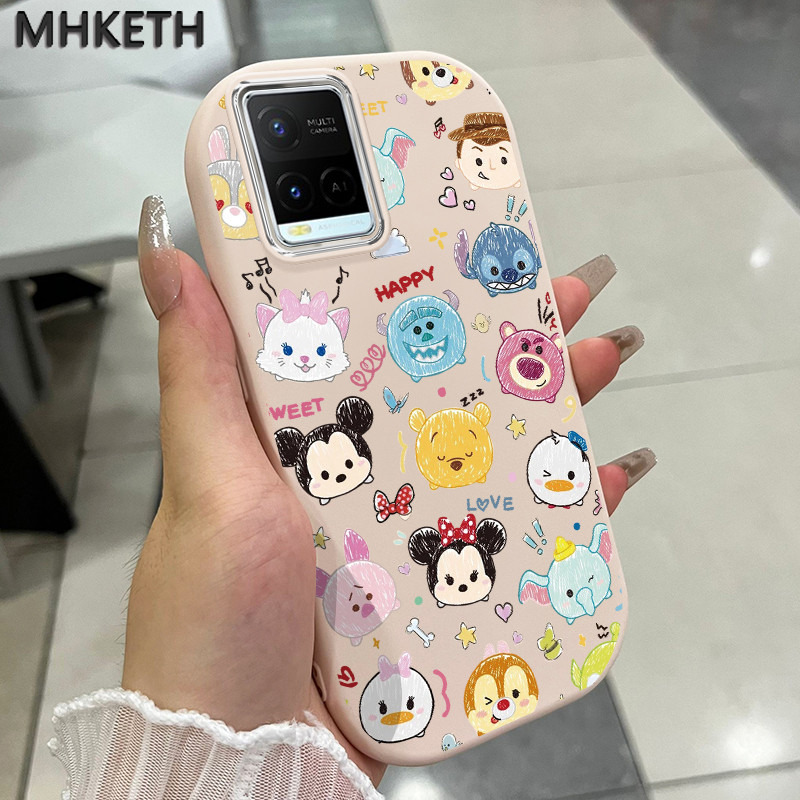 MHKETH เคสสำหรับ VIVO Y21 Y21t Y21s Y21e Y21a Y22 Y22s Y33s Y33t เคสโทรศัพท์ลายการ์ตูนดิสนีย์
