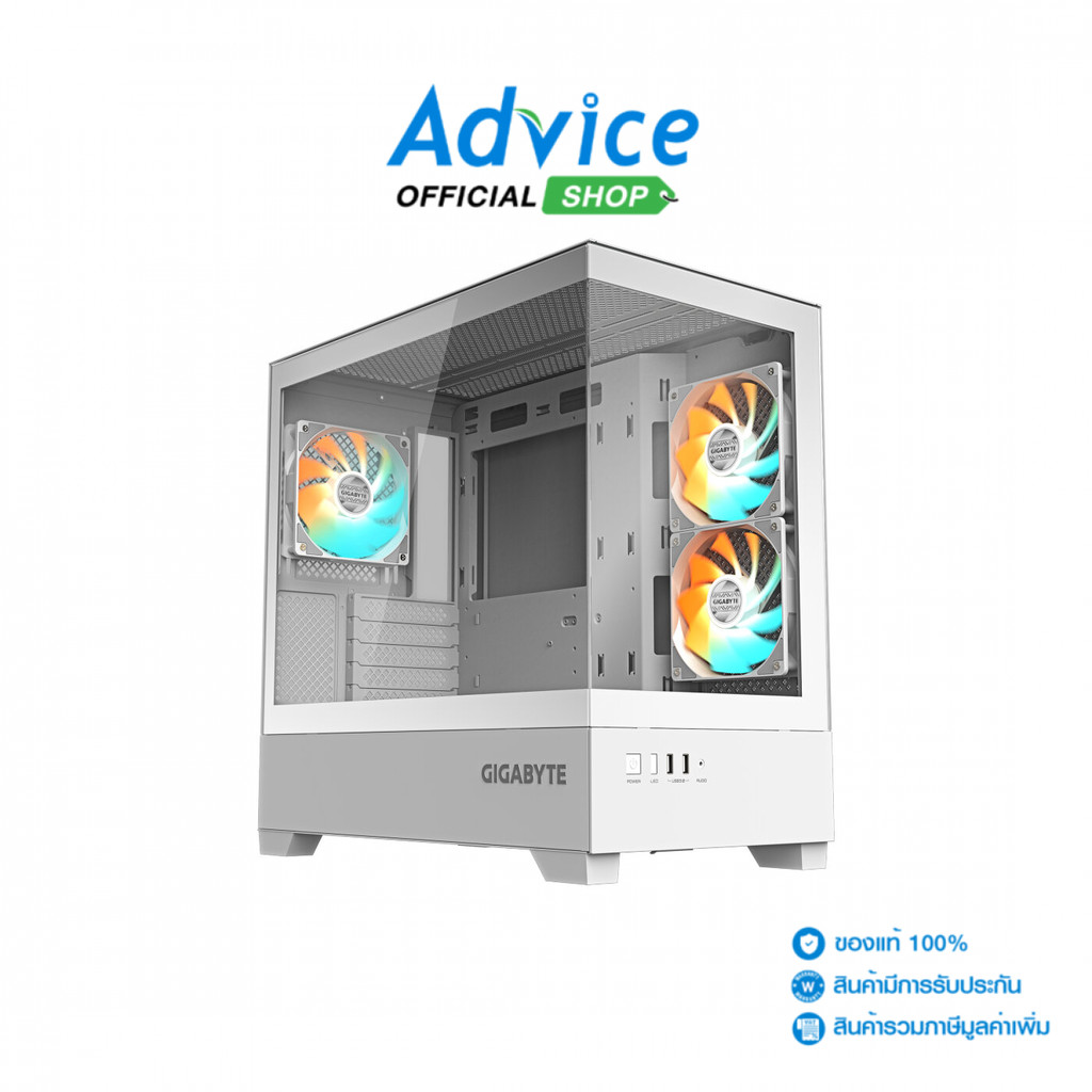 GIGABYTE mATX CASE (NP) C201 PANORAMIC ICE WHITE - A0168353