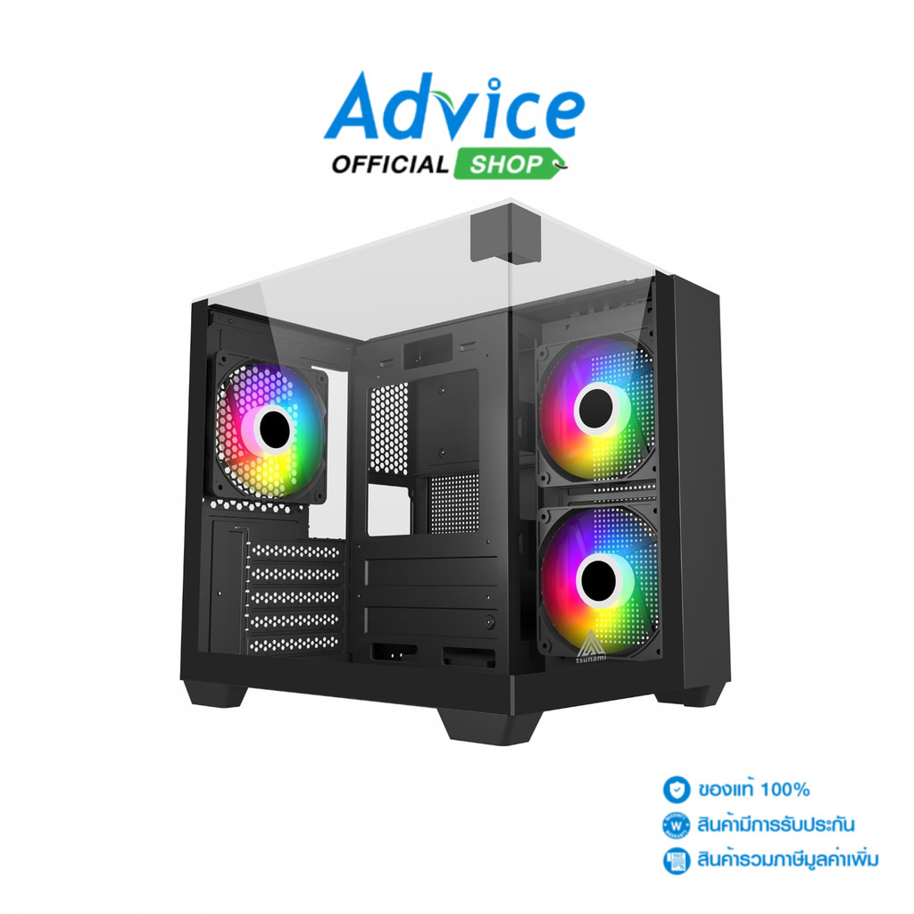 TSUNAMI mATX CASE (NP) ADVENTURE X VIEW PRO KK - A0169322