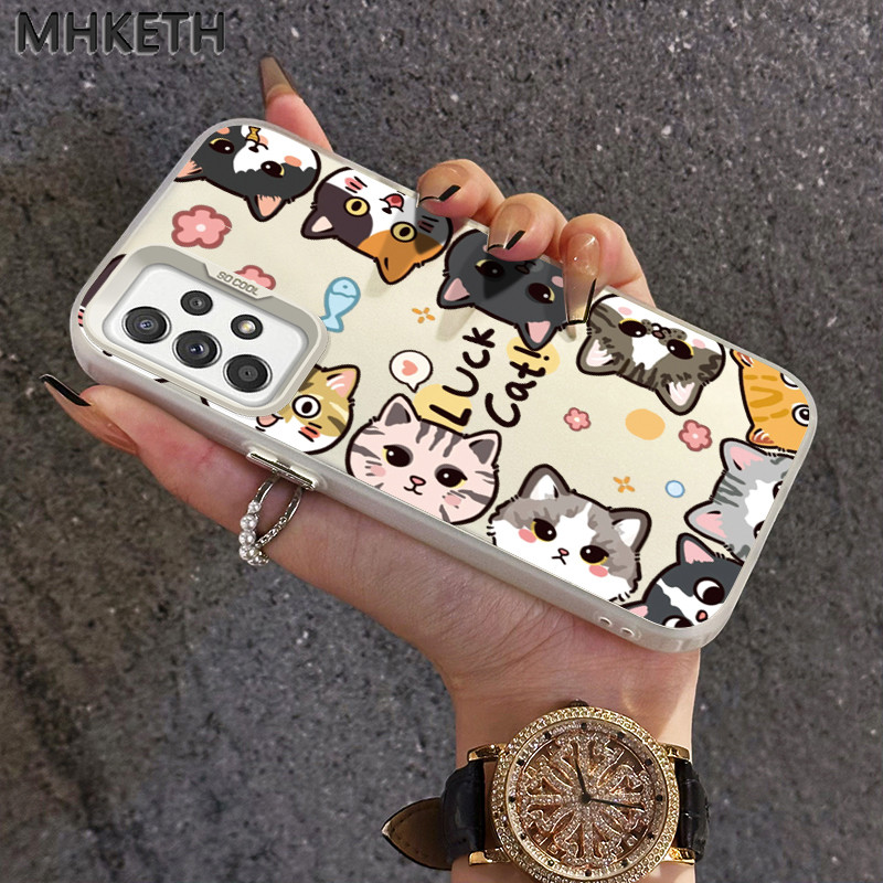 MHKETH เคสสำหรับ Samsung A52 4G A52 5G  A52s 5G A51 M40S A50 A50S A53 5G A54 5G เคสป้องกันโทรศัพท์ตกการ์ตูน