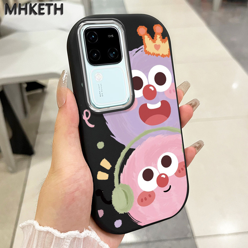 MHKETH เคสสำหรับ VIVO V30 Pro 5G V29 Pro V29e V27 PRo 5G V23 V23i V20 Pro S1 S7 เคสโทรศัพท์สไตล์น่ารักและขี้เล่น
