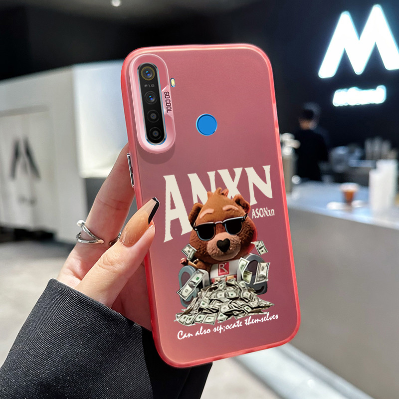 เคสสำหรับ Realme 5 5i 5s 6i C3 C3i เคสโทรศัพท์หมี