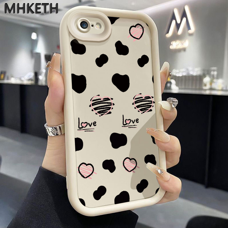 MHKETH เคสสำหรับ iPhone 6 Plus 6s Plus 7 Plus 8 Plus SE 2020 X Xr Xs Max เคสโทรศัพท์หวานขี้เล่นและสาวน่ารัก