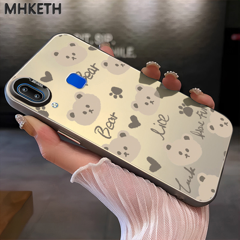 MHKETH เคสสำหรับ VIVO Y91 Y91i Y93 Y95 Y91s Y90 Y1s เคสโทรศัพท์อวตารตุ๊กตาการ์ตูนน่ารัก