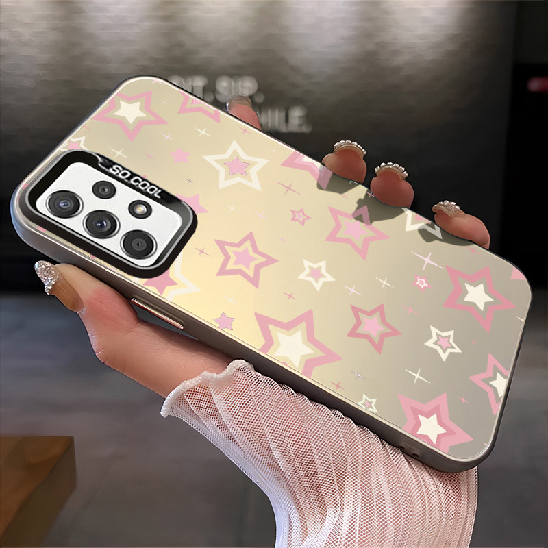เคสสำหรับ Samsung A52 4G A52 5G  A52s 5G A51 M40S A50 A50S A53 5G A54 5G เคสโทรศัพท์ดาวดวงอาทิตย์ดวงจันทร์เปลือกแข็ง