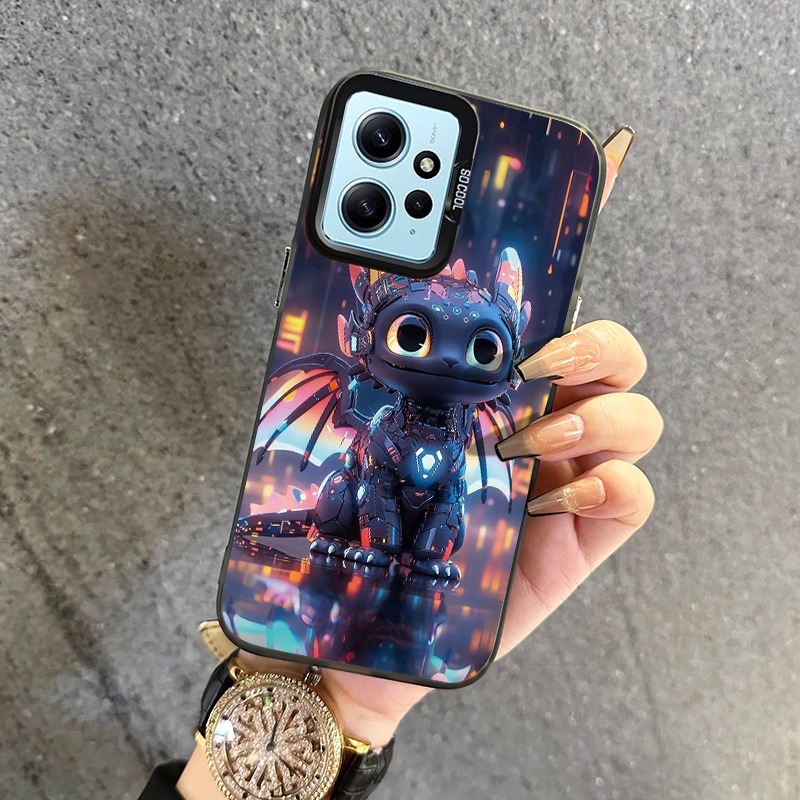 เคสสำหรับ Xiaomi Redmi Note 12 4G Note 12 Pro 5G Note 11 Pro 5G เคสโทรศัพท์มีลายมังกรกล