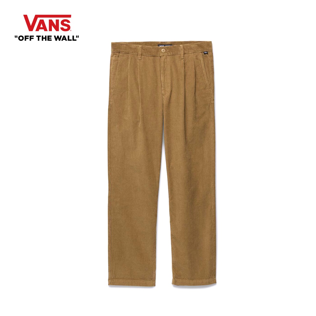 VANS AUTHENTIC CHINO CORD LOOSETPRD PLTD PANT - DIRT กางเกง กางเกงแวนส์ ผู้ชาย