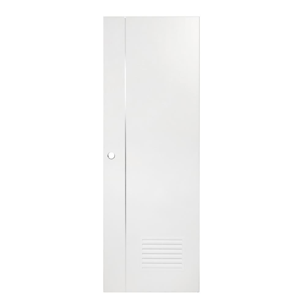 AZLE ประตูห้องน้ำ UPVC BN-01 เกล็ดล่าง 70X200 ซม. สีขาว เจาะลูกบิด จัดส่งโดย HomePro – โปรปัง