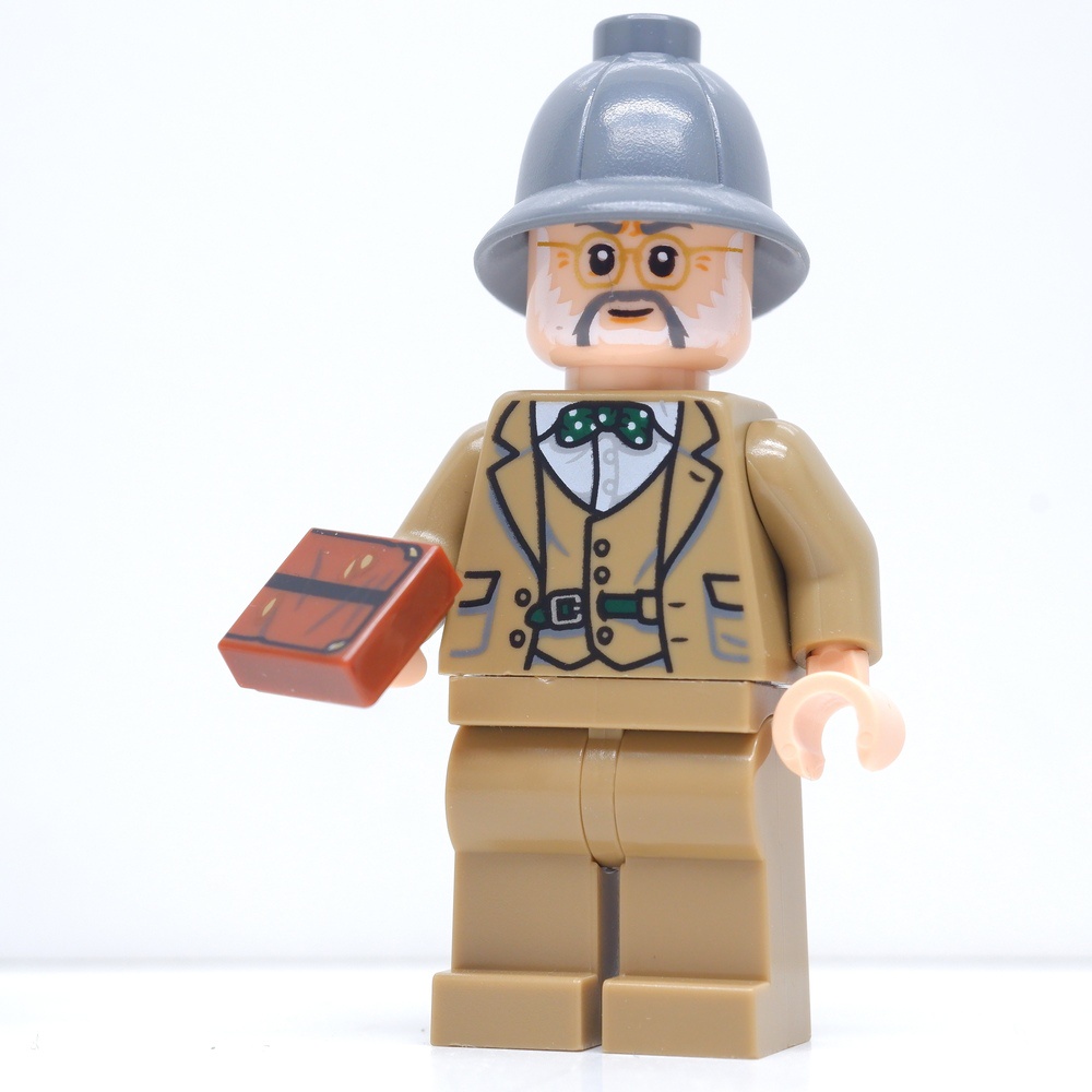 ( Ploybrick Minifigure ของแท้ ) Indiana Jones Professor Henry Jones