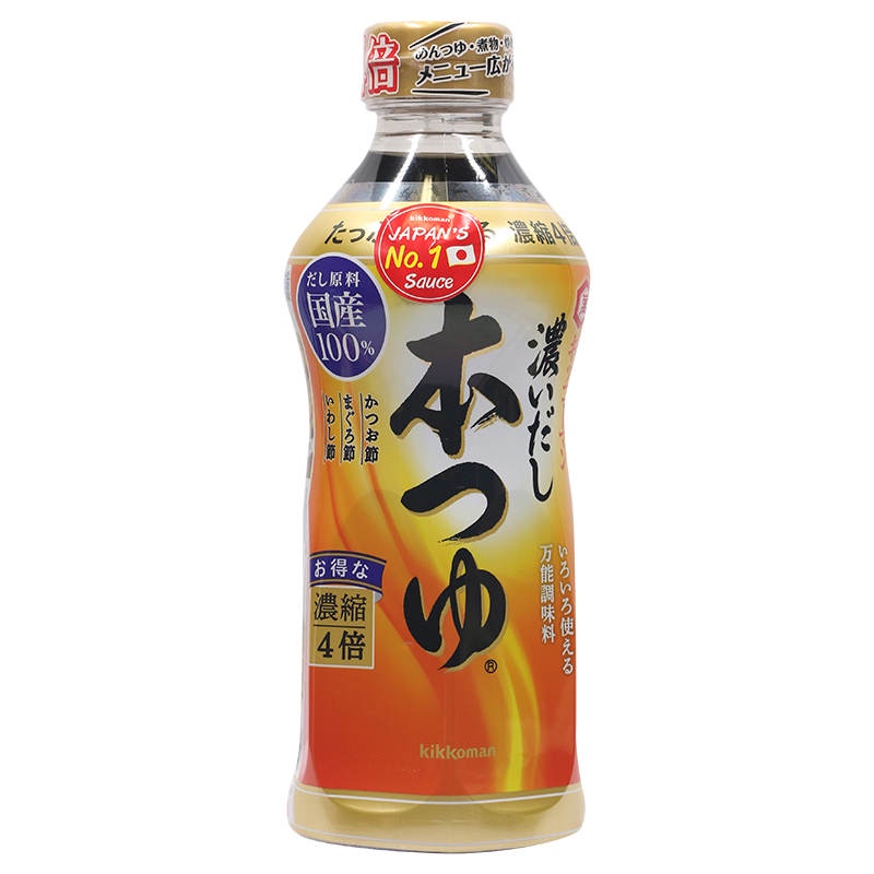 คิคโคแมนซอสปลาแห้งผสมซอสถั่วเหลือง 500มล. Kikkoman Hon Tsuyu 500ml.