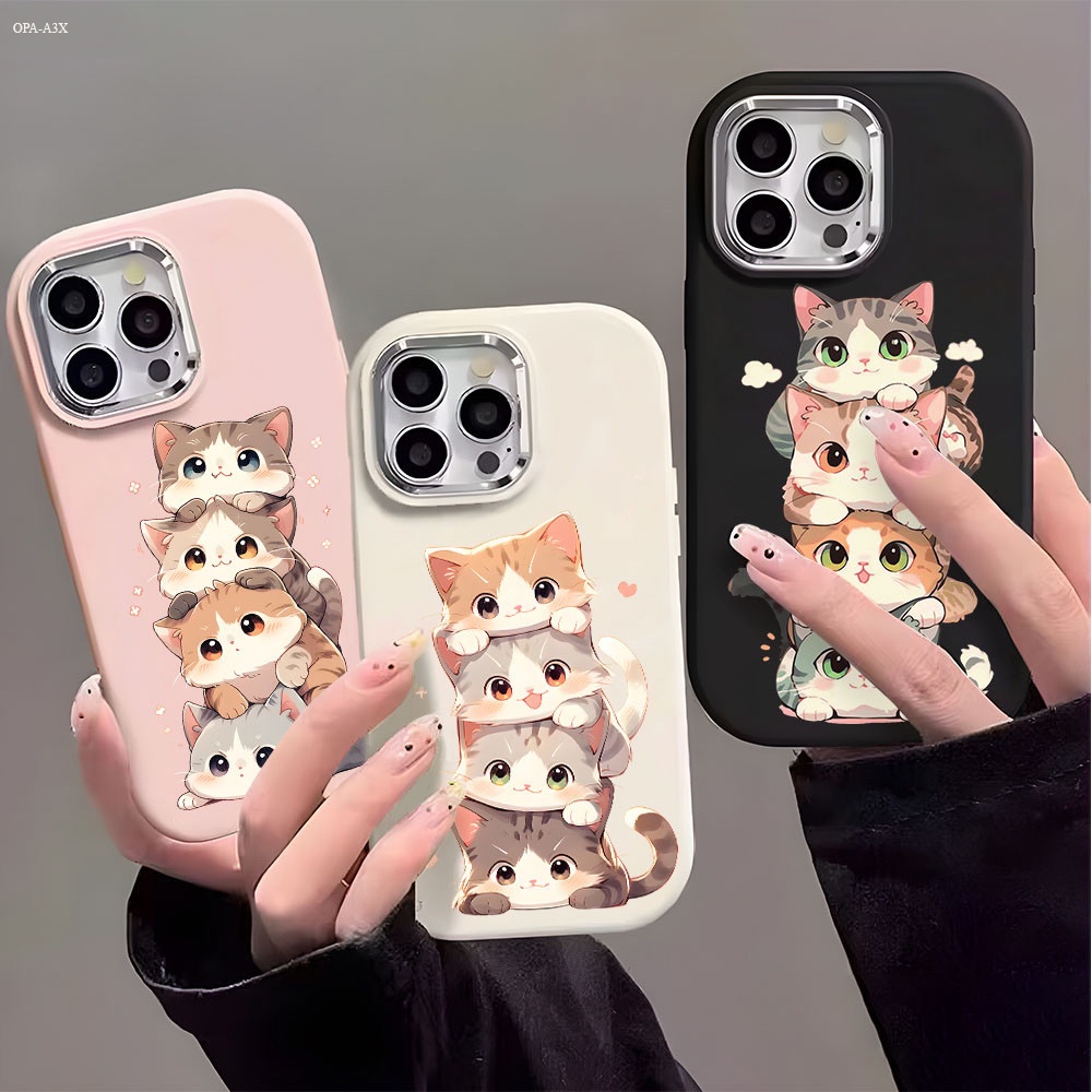 เคส For OPPO A3 A3X A60 A79 Reno 5 7Z 12 12F 13 13F Pro 4G 5G เคสนิ่ม เคสออปโป้ เคสโทรศัพท์ Silicone Case TPU PD