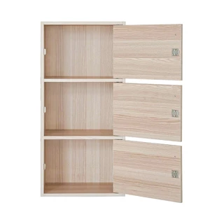 ตู้ล็อกเกอร์ 3 ชั้น KASSA รุ่น 3DK ขนาด 42 x 29 x 87 ซม. สีไวท์เมเปิล