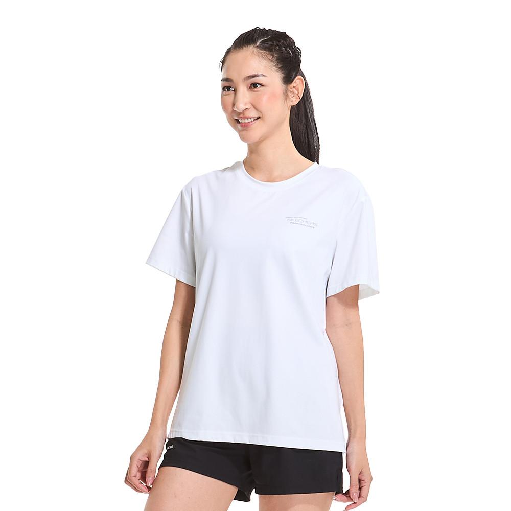 Skechers สเก็ตเชอร์ส เสื้อยืดแขนสั้นผู้หญิง Women Dynamic Walking Performance Short Sleeve Tee - P224W011-0019 (FF)