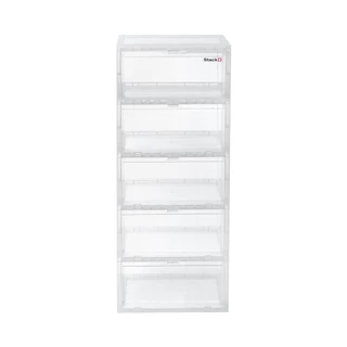 STACKO กล่องรองเท้า 5 ช่อง TOWER 35x28x88 ซม. สีใส จัดส่งโดย HomePro