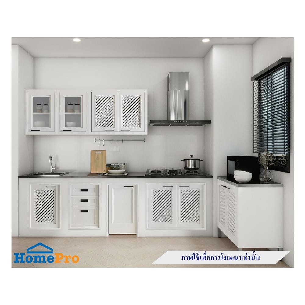 CABIN ตู้แขวนบานกระจกคู่ HARPER 88x68 ซม. สีขาว จัดส่งโดย HomePro - รูปที่ 2