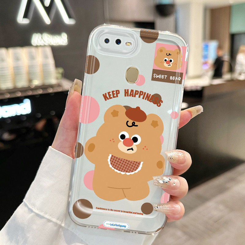 MHKETH เคสสำหรับ OPPO A5 A3s A12e A7 A5s A12 A12s A11k Realme C1 เคสโทรศัพท์ทนต่อแรงกระแทกโบว์แฟชั่นขั้นสูง