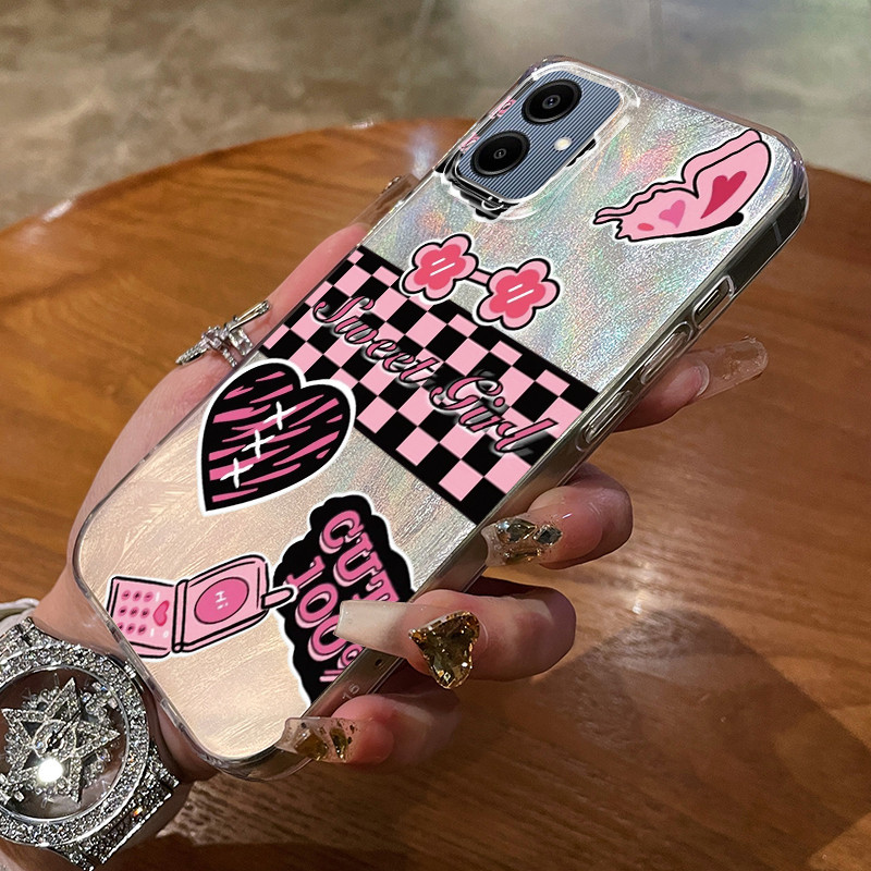 เคสสำหรับ Samsung A05 A05s M05 F05 เคสโทรศัพท์ดอกไม้