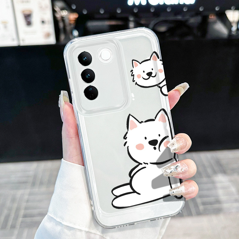 เคสสำหรับ VIVO V29 5G V29 Pro 5G V27 5G V27 Pro 5G เคสโทรศัพท์แมวน่ารัก