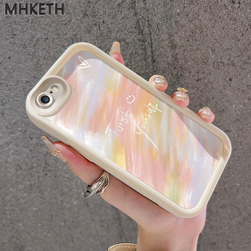 MHKETH เคสสำหรับ iPhone 6 Plus 6s Plus 7 Plus 8 Plus SE 2020 X Xr Xs Max เคสโทรศัพท์กันกระแทกซิลิโคนแฟชั่น