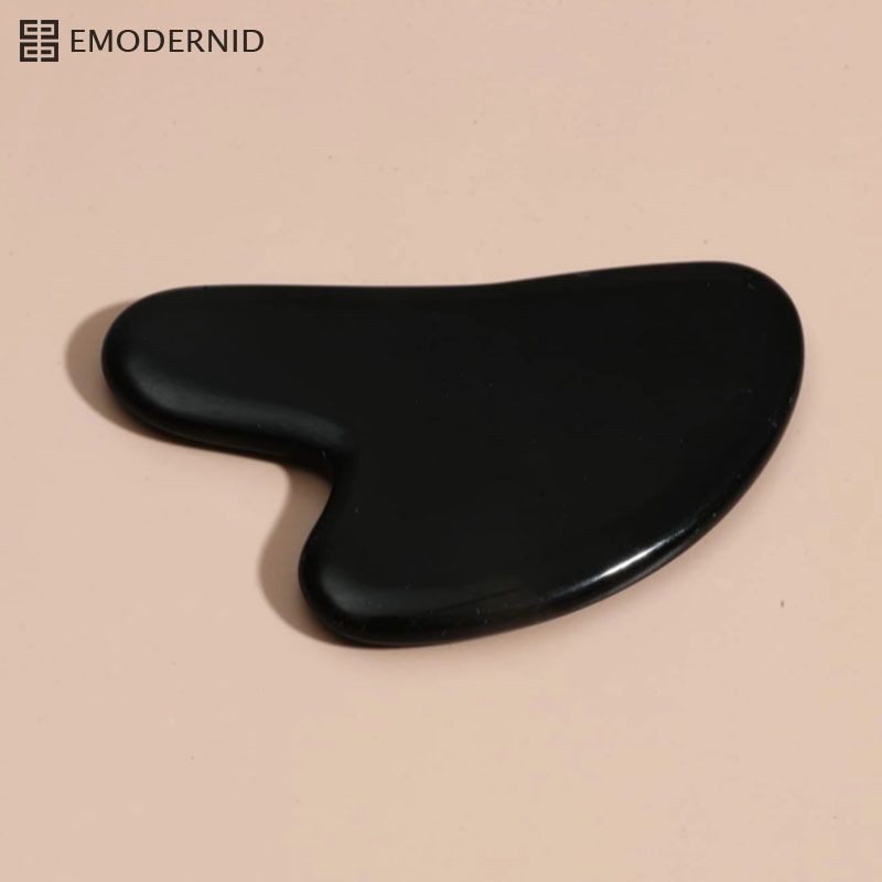 76108กลัวซาหินนวดหน้า ช่วยกระชับรูขุมขน อุปกรณ์นวดเบาะหยกธรรมชาติสำหรับนวดหน้าและผิวกาย-em