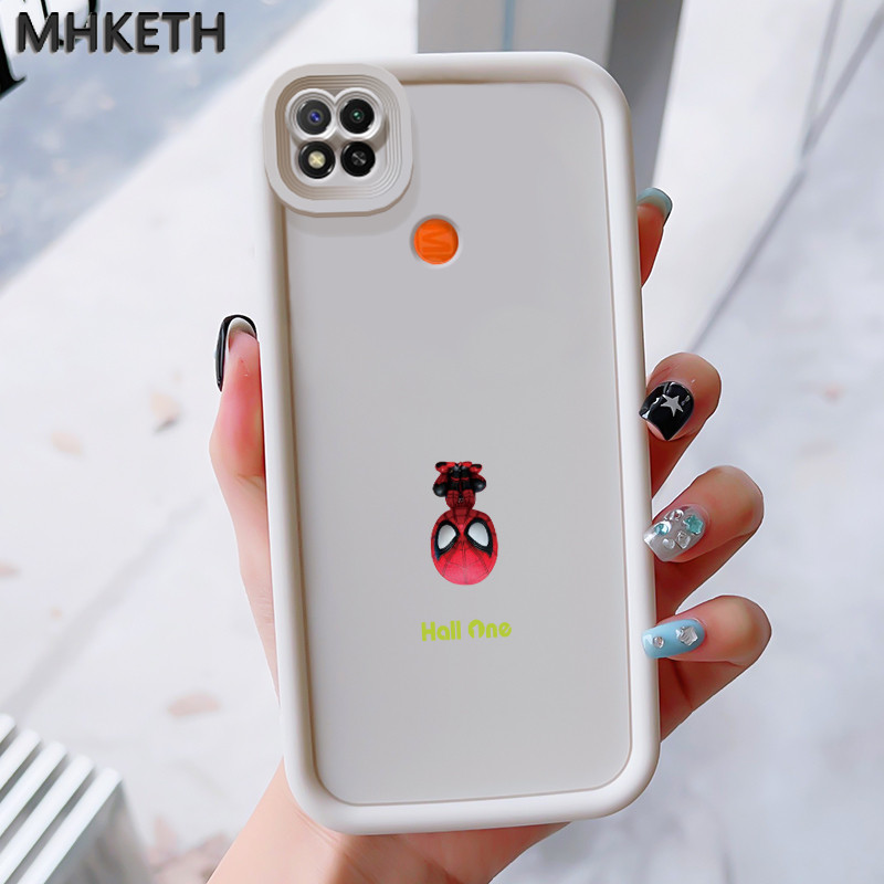 MHKEID เคสสำหรับ Xiaomi Redmi 9c NFC 10A POCO C31 เคสโทรศัพท์การ์ตูนสไปเดอร์แมนซิลิโคนกันกระแทก - รูปที่ 2
