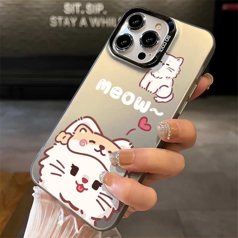 เคสสำหรับ Infinix Hot 30i Hot 30 Play เคสโทรศัพท์สุนัขแมวเปลือกแข็งกันกระแทก - รูปที่ 3