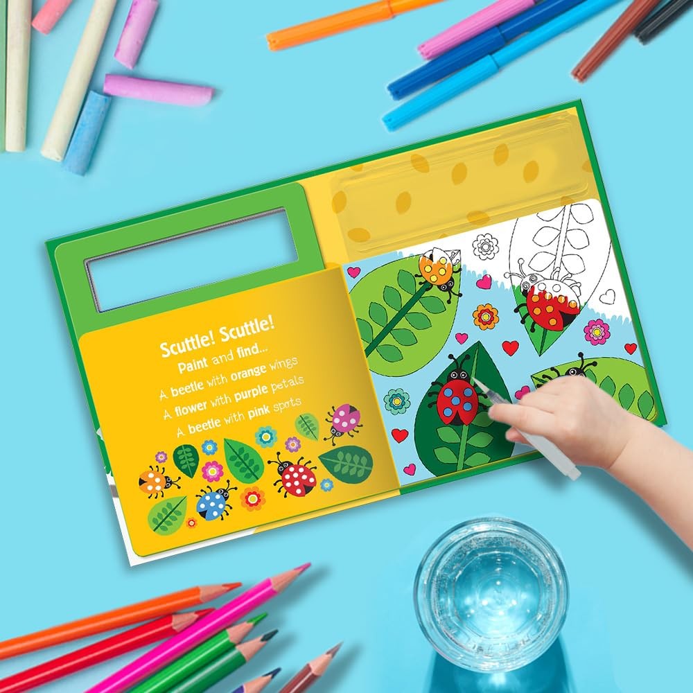 หนังสืออังกฤษใหม่ Search and Find Bugs (Water Painting Search and Find) [Hardcover]