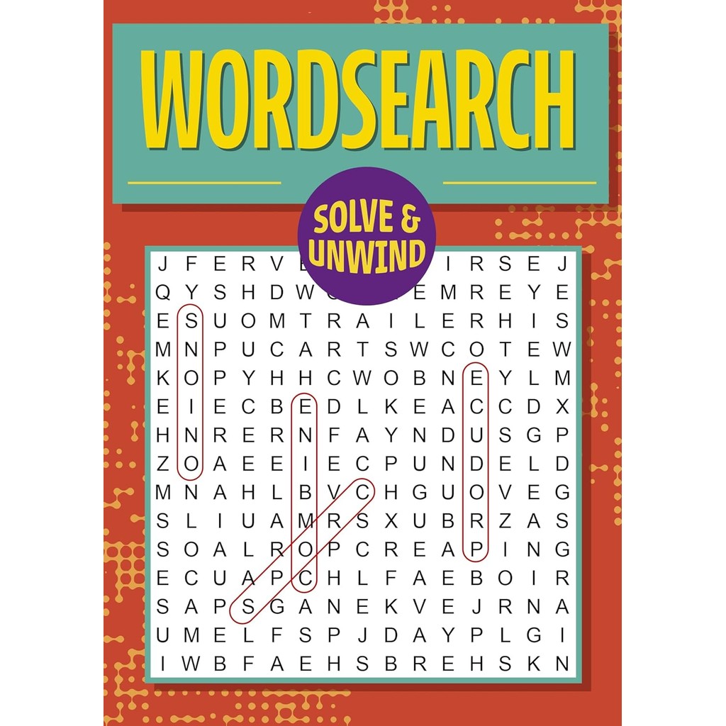 New Release Book สินค้าลิขสิทธิ์ (พร้อมส่ง) SOLVE AND UNWIND: WORDSEARCH: OVER 300 PUZZLES (Paperbac