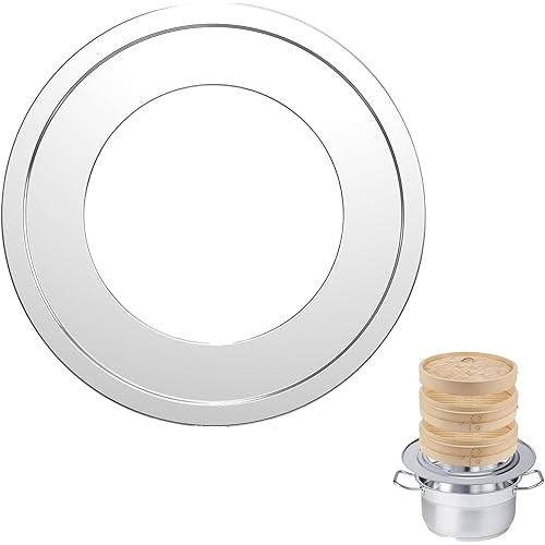 DFsucces Steaming Plate for Chinese Steamer Stainless Steel Receptacles Sturdy 24-26cm Pot Compatible with 16-24cm...