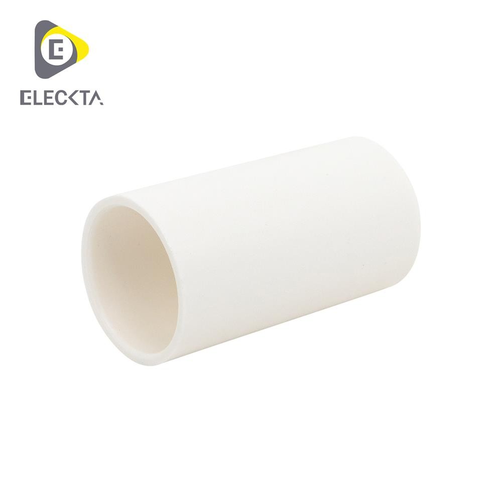 ELECKTA ข้อต่อตรง 25 มม. สีขาว แพ็ก 4 ชิ้น จัดส่งโดย HomePro