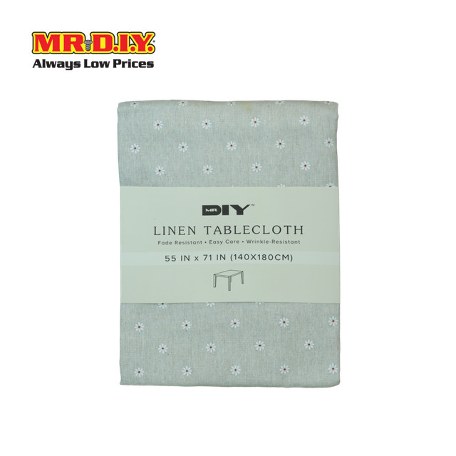 MR.D.I.Y. ผ้าลินินสำหรับปูโต๊ะ ลายดอกเดซี่ ขนาด 140 X 180 ซม.