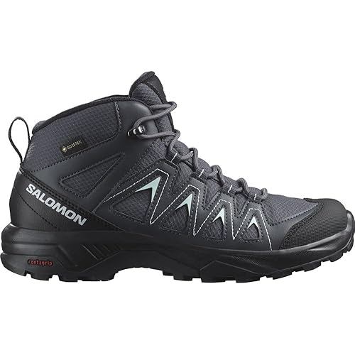 [Direct from JP] Salomon X BRAZE MID GORE-TEX Women's Hiking and Trekking Shoes, Ebony/India Ink/Ble