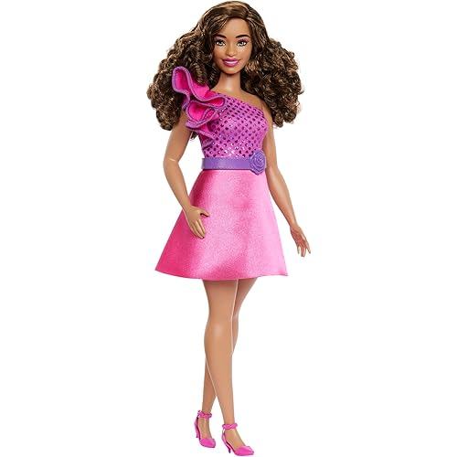 Barbie Fashionista Sparkling Pink Dress Kisekae Doll/House from 3 years old HRH22