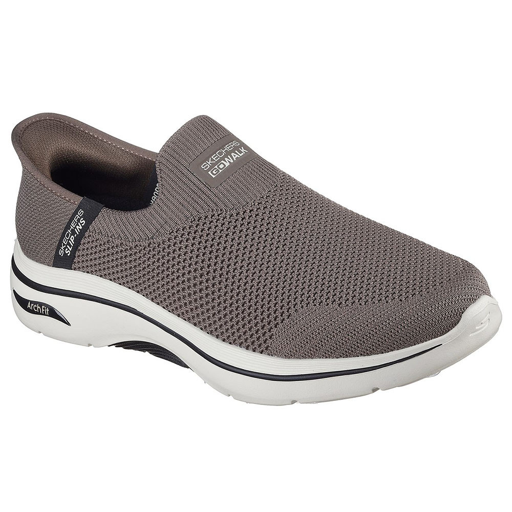 Skechers สเก็ตเชอร์ส รองเท้าผู้ชาย Men Slip-ins GOwalk Arch Fit 2.0 Iconic 2 Walking Shoes - 216522-BRN APMA (latest) — صورة 4