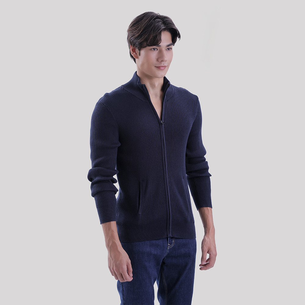 John Henry เสื้อแจ็คเก็ตผู้ชาย ทรงเข้ารูป รุ่น JH F625MJKSM14 – สีกรมท่า ราคา ถูกที่สุด ดีลบีเคเค แกลเลอรีภาพที่ 3