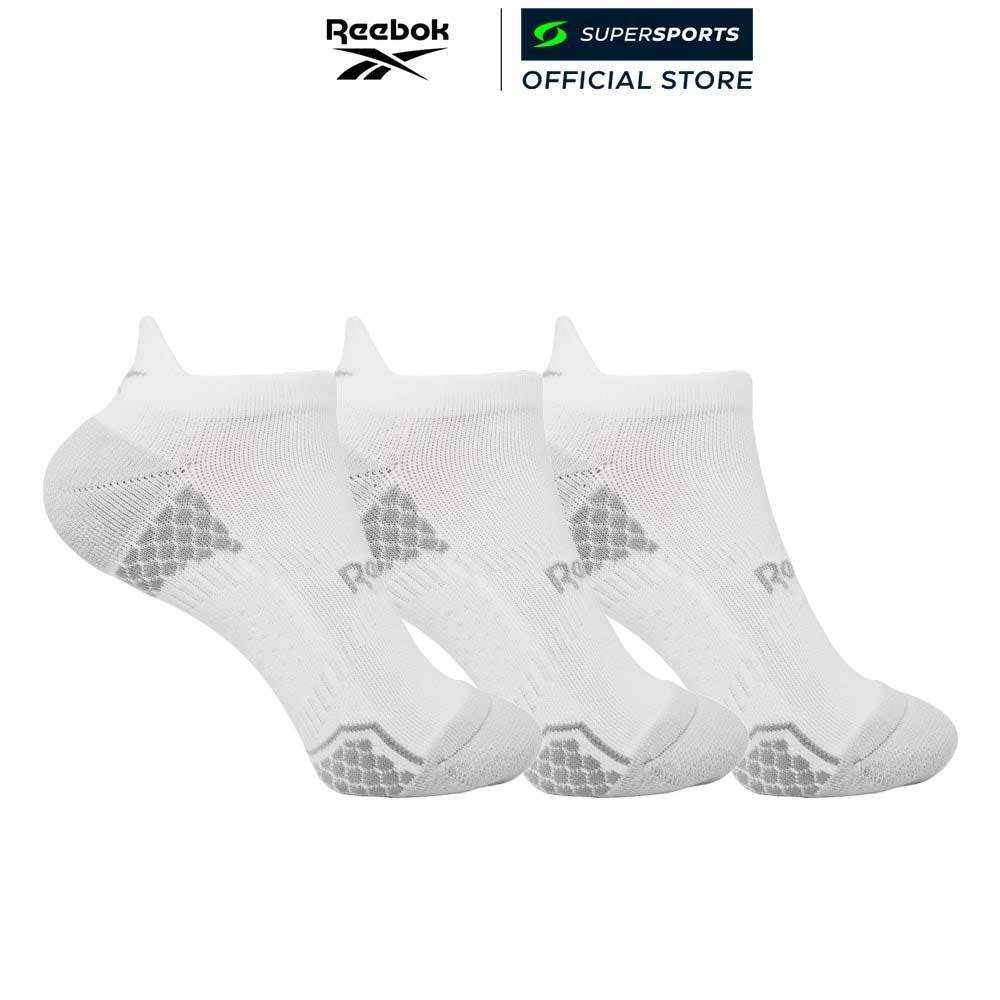 REEBOK Cushioned Heel & Toe No Show ถุงเท้าผู้ชาย (แพ็ค 3 คู่)