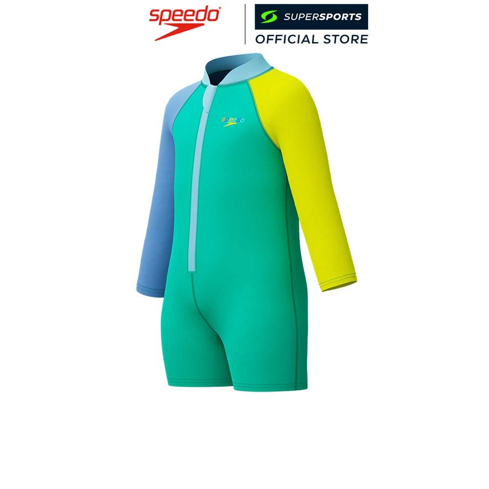 SPEEDO Long Sleeve Zip ชุดว่ายน้ำเด็กผู้ชาย
