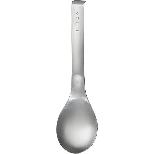Yoshikawa EA to CO Suqu Serving spoon, 23cm long, 6.6cm wide, stainless steel, made in Japan, AS0024