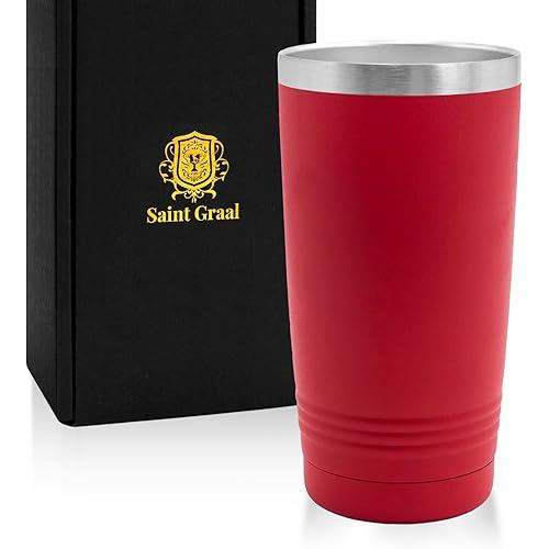SaintGraal 60th birthday gift tumbler, 60 years old gift, red one man, woman, gift-giving goods, vac