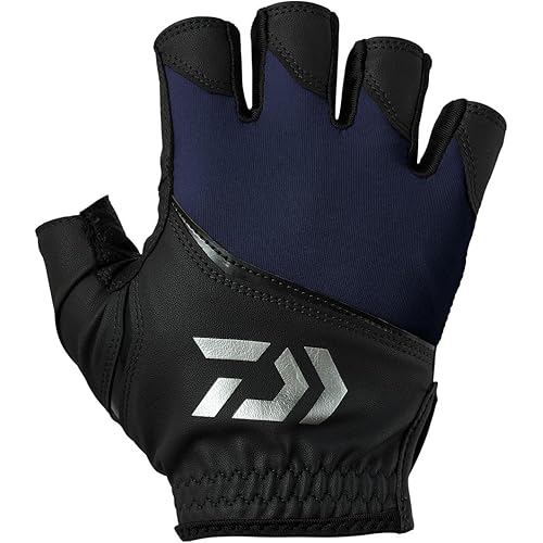 DAIWA Padded UV-Cut Gloves 5 Cut 25DG-2125 Navy M