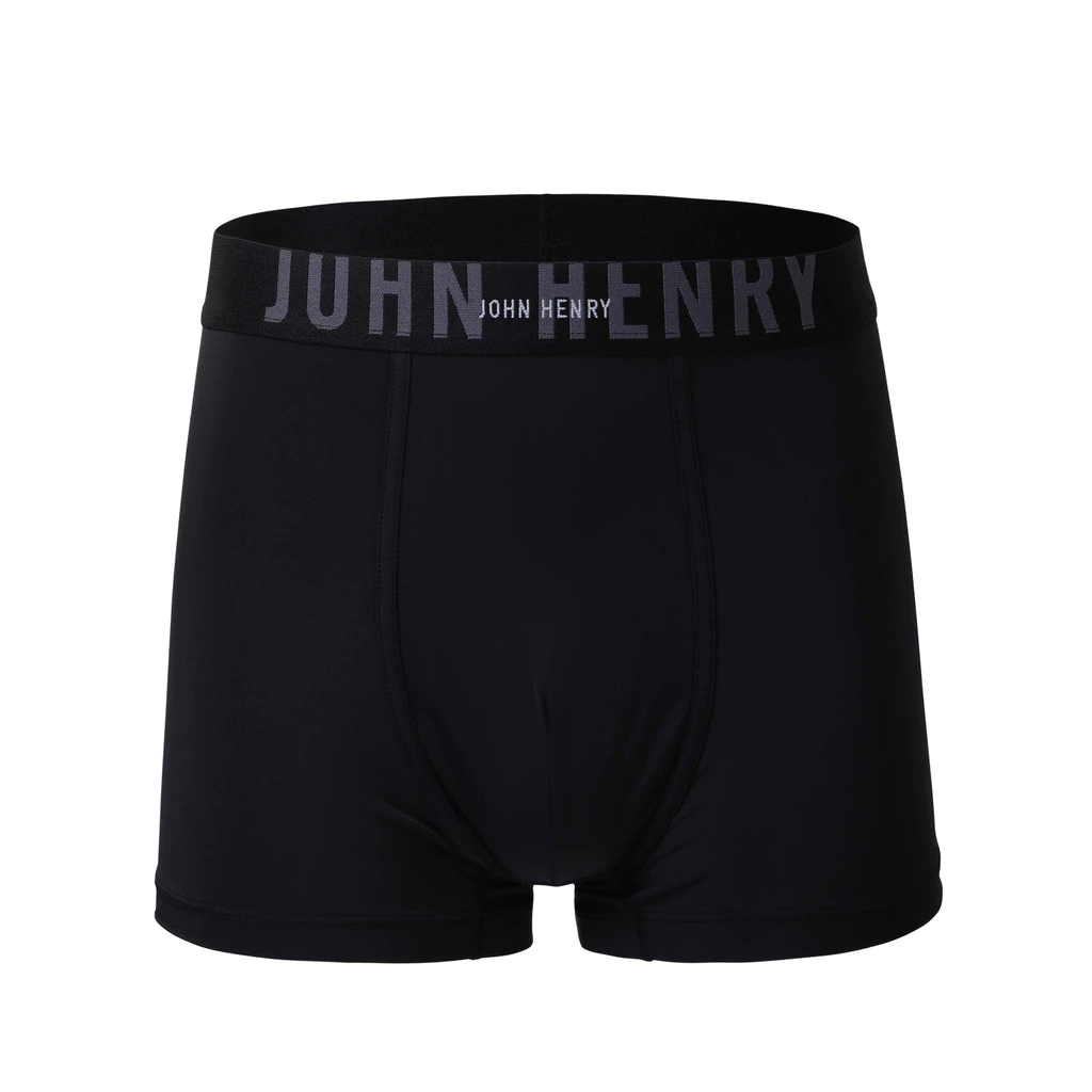 JOHN HENRY UNDERWEAR Fashion ทรงบ๊อกเซอร์ บรี๊ฟ รุ่น JU JU3FN1002 สีดำ