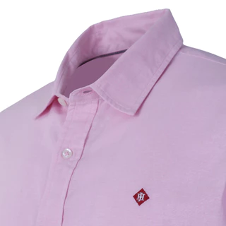 John Henry เสื้อเชิ้ตผู้ชายแขนยาว ทรงเข้ารูป รุ่น JH S426MSLSM14 - สีชมพู