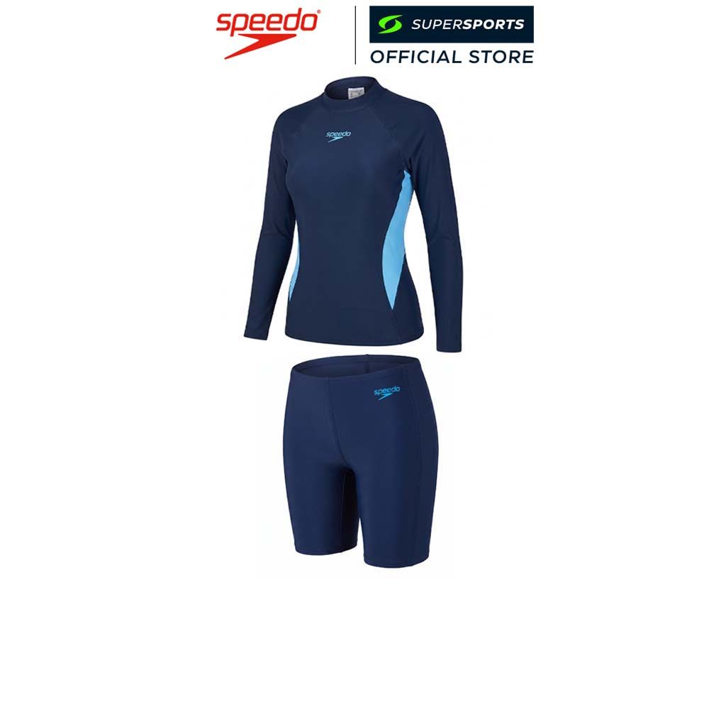 SPEEDO Long Sleeve Rashguard & Jammer Set ชุดว่ายน้ำผู้หญิง