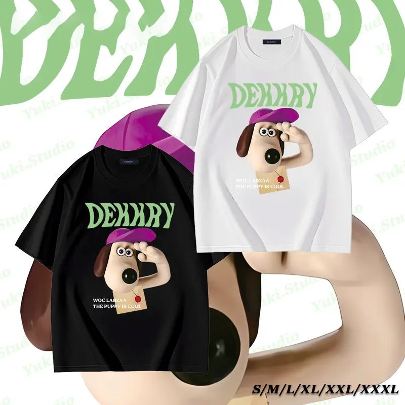 เสื้อยืดลายพิมพ์รุ่นใหม่ สไตล์เกาหลี ทรงหลวม ใส่สบาย มีไซส์ใหญ่ S‑3XL รองรับการชำระเงินปลายทาง
