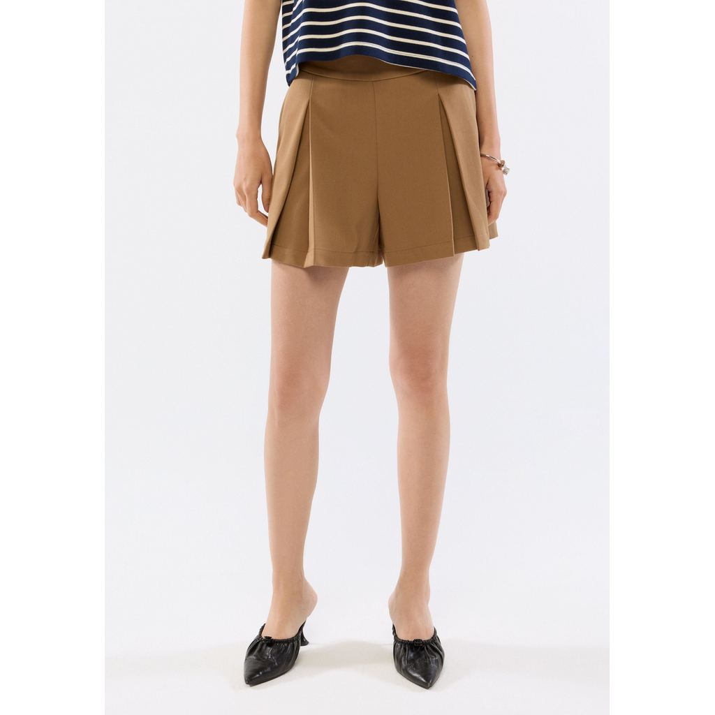 QUINN - High Waist Pleated Shorts กางเกงขาสั้น (Q26SGWA044) — صورة 2