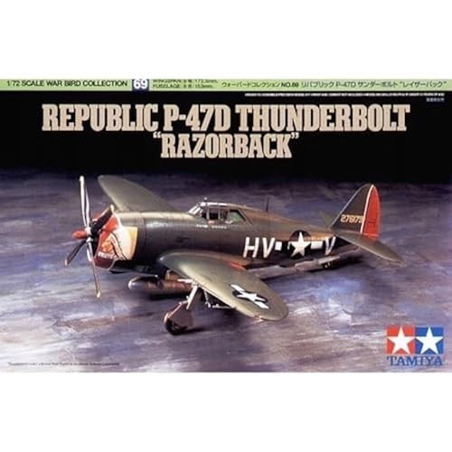 TAMIYA 1/72 Warbird Collection No.69 US Army Republic P-47D Thunderbolt Razorback Plastic Model 6076