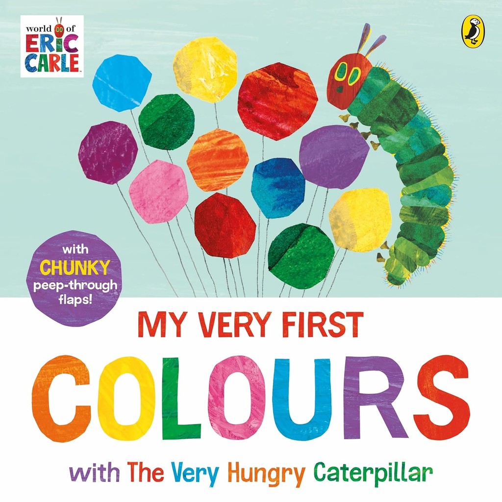 หนังสืออังกฤษใหม่ My Very First Colours with the Very Hungry Caterpillar : A Lift-the-Flap Book (Boa