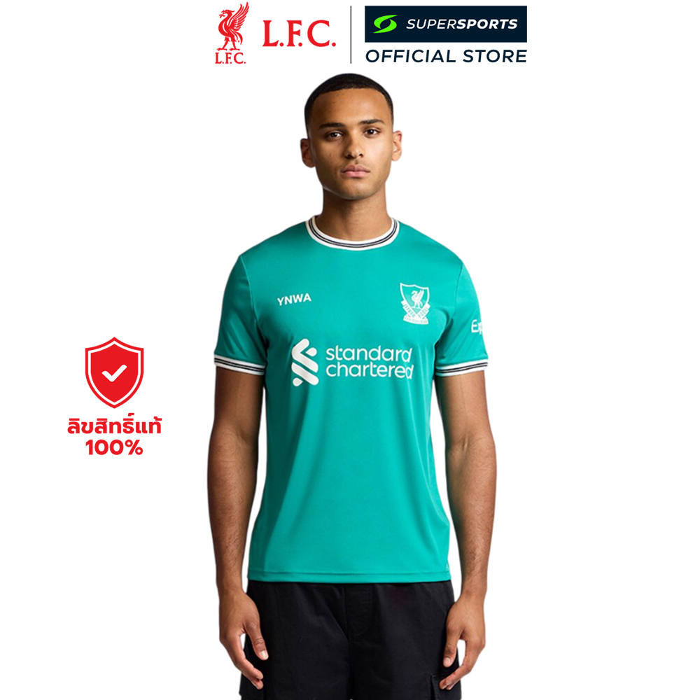 LFC เสื้อเชียร์ผู้ชายทีมลิเวอร์พูล ชุดที่สาม Third Fan Jersey 2025/26