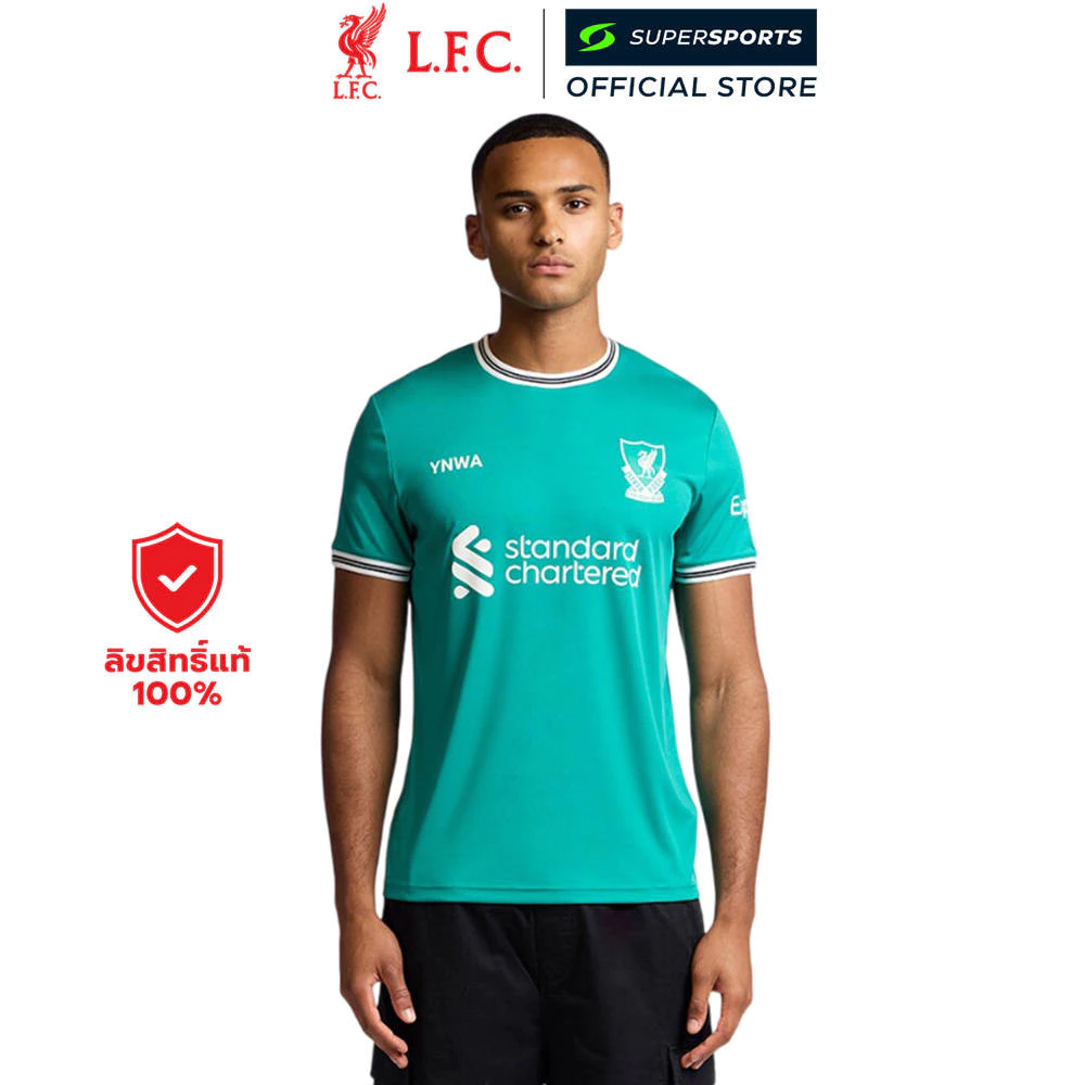 LFC เสื้อเชียร์ผู้ชายทีมลิเวอร์พูล ชุดที่สาม Third Fan Jersey 2025/26
