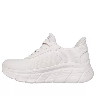 Skechers สเก็ตเชอร์ส รองเท้าลำลองผู้หญิง Women Slip-ins BOBS Sport B Flex Hi Linear Force Casual Shoes - 117391-WHT